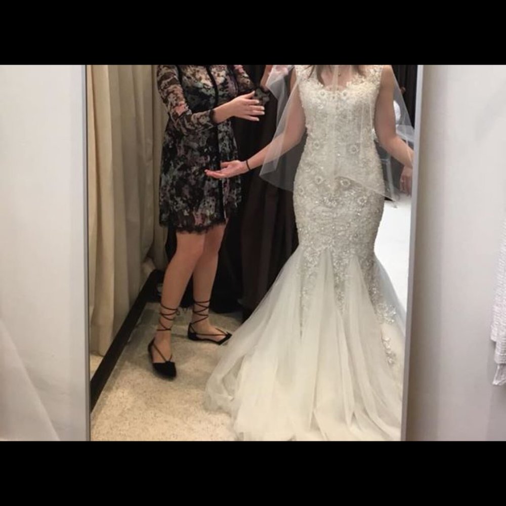 Eddy K beaded wedding dress